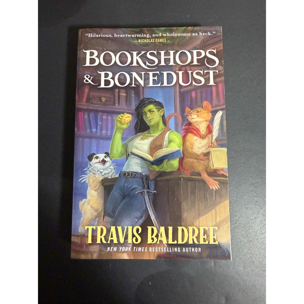 Bookshops & Bonedust Travis Baldree First Edition Paperback Cozy Fantasy Novel